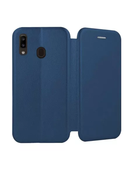 Samsung Galaxy A20e Leather Case Folio CLAM | Ibroz