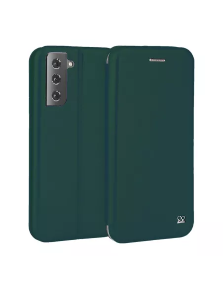 Samsung Galaxy S21 FE Etui Cuir Folio Clam - Vert Sequoia | Ibroz