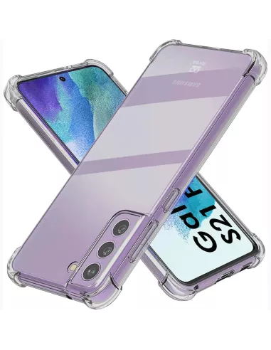 Samsung Galaxy S21 FE Pack Coque antichocs + Protection Ecran 9H - ...
