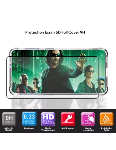 Samsung Galaxy S21 FE Pack Coque antichocs + Protection Ecran 9H - ...