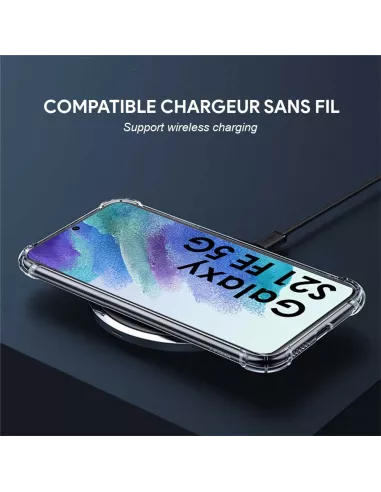 Samsung Galaxy S21 FE Pack Shockproof Case + 9H Screen Protector - ...