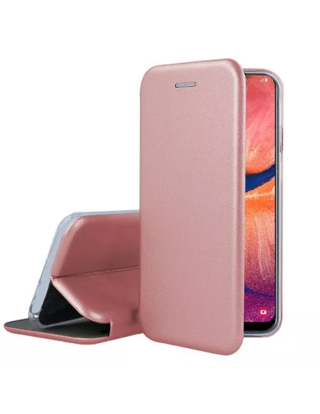Samsung Galaxy A20e Leather Case Folio CLAM | Ibroz