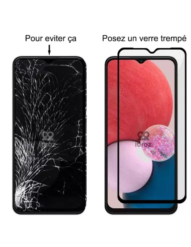Set of 3 edge-to-edge screen protectors for Samsung Galaxy A13 (4G)...