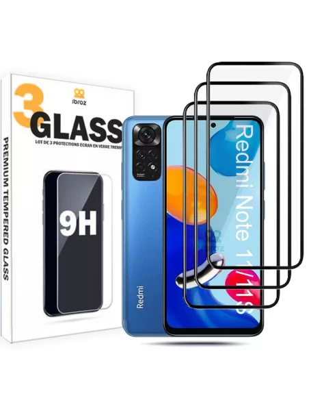 Lot de 3 Protections écran bord à bord pour Xiaomi Redmi Note 11/11...