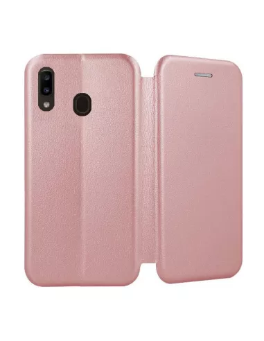 Samsung Galaxy A20e Leather Case Folio CLAM | Ibroz