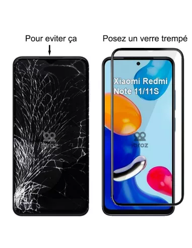 Set of 3 edge-to-edge screen protectors for Xiaomi Redmi Note 11/11...