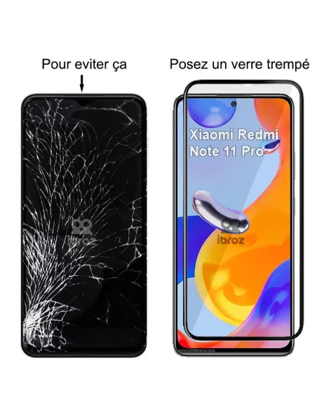 Lot de 3 Protections écran bord à bord pour Xiaomi Redmi Note 11 Pr...