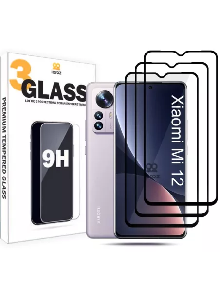 Lot de 3 Protections écran bord à bord pour Xiaomi 12-12x en verre ...