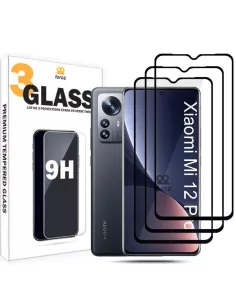 Set of 3 Xiaomi 12 Pro edge-to-edge glass screen protectors ...
