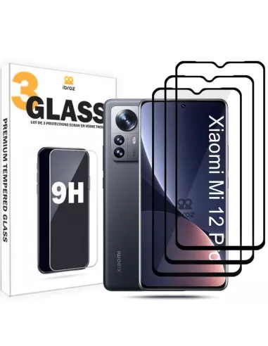 Lot de 3 Protections écran bord à bord pour Xiaomi 12 Pro en verre ...