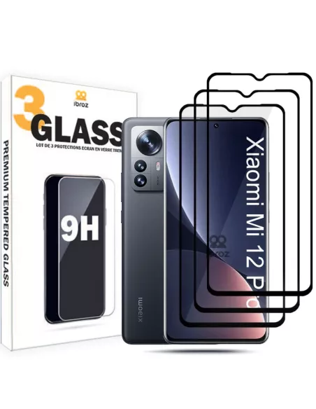 Lot de 3 Protections écran bord à bord pour Xiaomi 12 Pro en verre ...