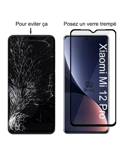 Lot de 3 Protections écran bord à bord pour Xiaomi 12 Pro en verre ...