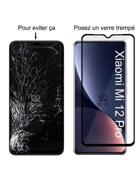 Lot de 3 Protections écran bord à bord pour Xiaomi 12 Pro en verre ...
