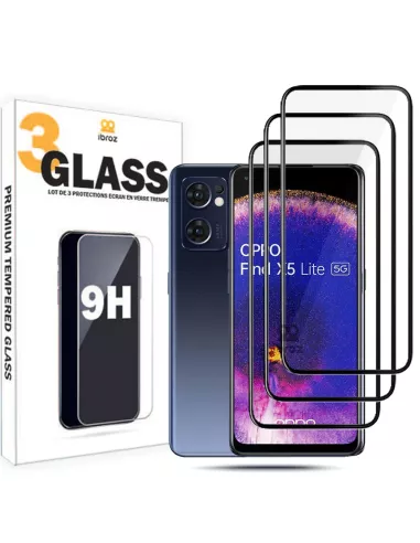 Lot de 3 Protections écran bord à bord pour Oppo Find X5 Lite en ve...