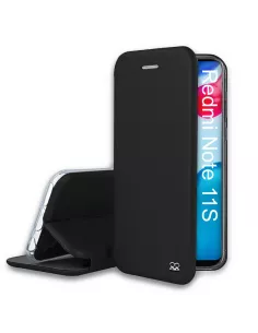 Xiaomi Redmi Note 11-11s Etui Cuir Folio Clam - Noir | Ibroz