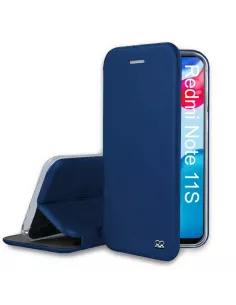 Xiaomi Redmi Note 11-11s Etui Cuir Folio Clam - Bleu | Ibroz
