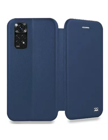 Xiaomi Redmi Note 11-11s Etui Cuir Folio Clam - Bleu | Ibroz