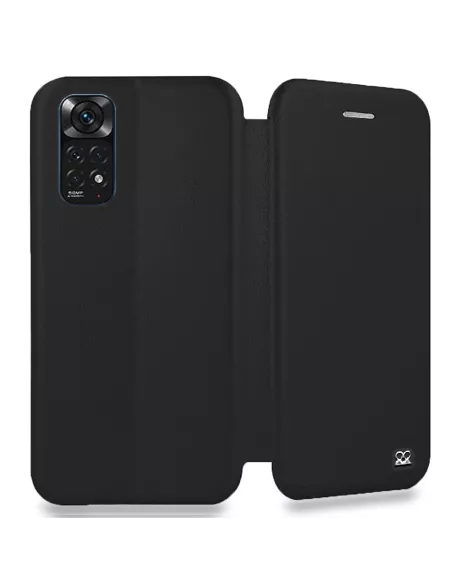 Xiaomi Redmi Note 11-11s Etui Cuir Folio Clam - Noir | Ibroz