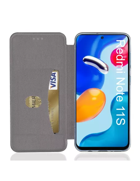 Xiaomi Redmi Note 11-11s Etui Cuir Folio Clam - Rose gold | Ibroz