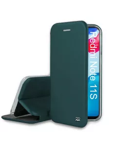 Xiaomi Redmi Note 11-11s Etui Cuir Folio Clam - Vert Sequoia | Ibroz