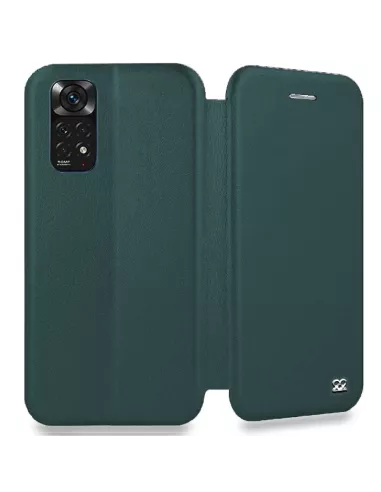 Xiaomi Redmi Note 11-11s Etui Cuir Folio Clam - Vert Sequoia | Ibroz