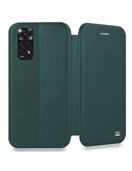 Xiaomi Redmi Note 11-11s Etui Cuir Folio Clam - Vert Sequoia | Ibroz