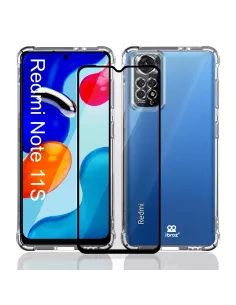 Xiaomi Redmi Note 11-11s Pack Shockproof Case + Screen Protector 9H...