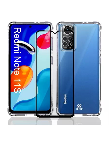 Xiaomi Redmi Note 11-11s Pack Coque antichocs + Protection Ecran 9H...