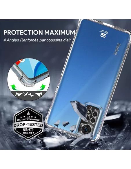 Xiaomi Redmi Note 11-11s Pack Coque antichocs + Protection Ecran 9H...