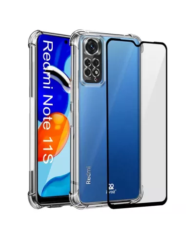Xiaomi Redmi Note 11-11s Pack Coque antichocs + Protection Ecran 9H...