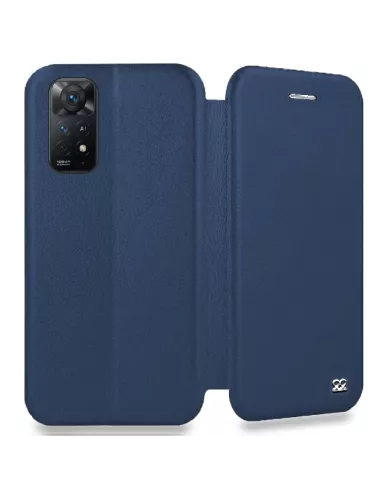 Xiaomi Redmi Note 11 Pro Etui Cuir Folio Clam - Bleu cosmos | Ibroz