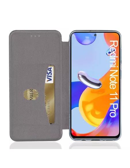 Xiaomi Redmi Note 11 Pro Etui Cuir Folio Clam - Rose gold | Ibroz