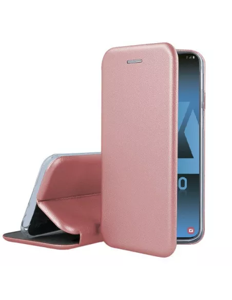 Samsung Galaxy A40 Leather Case Folio CLAM | Ibroz