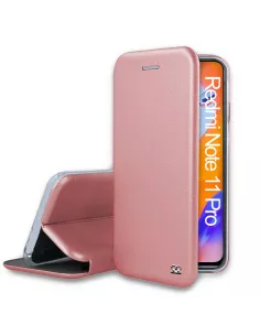 Xiaomi Redmi Note 11 Pro Etui Cuir Folio Clam - Rose gold | Ibroz
