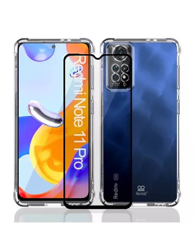 Xiaomi Redmi Note 11 Pro Pack Coque antichocs + Protection Ecran 9H...