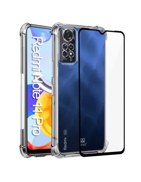 Xiaomi Redmi Note 11 Pro Pack Coque antichocs + Protection Ecran 9H...