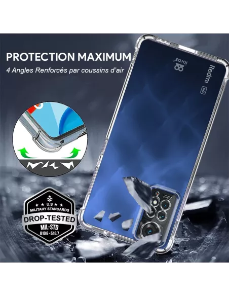 Xiaomi Redmi Note 11 Pro Pack Coque antichocs + Protection Ecran 9H...