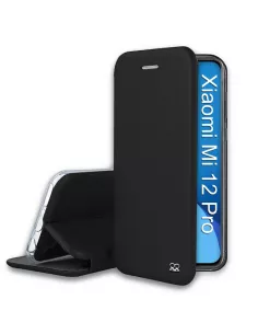 Xiaomi 12 Pro Etui Cuir Folio Clam - Noir | Ibroz