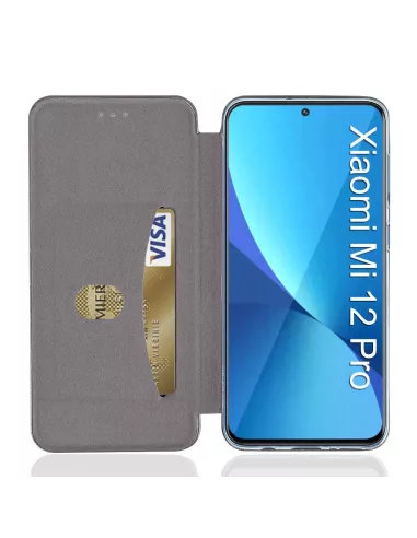 Xiaomi 12 Pro Etui Cuir Folio Clam - Noir | Ibroz