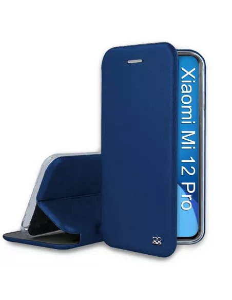 Xiaomi 12 Pro Etui Cuir Folio Clam - Bleu cosmos | Ibroz