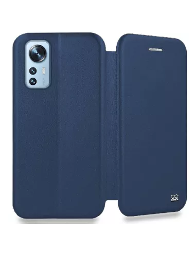 Xiaomi 12 Pro Etui Cuir Folio Clam - Bleu cosmos | Ibroz