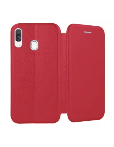 Samsung Galaxy A40 Leather Case Folio CLAM | Ibroz