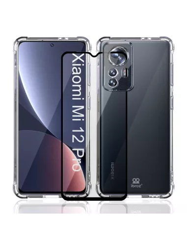 Xiaomi 12 Pro Pack Coque antichocs + Protection Ecran 9H - Transpar...