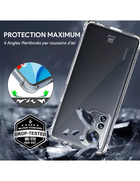 Xiaomi 12 Pro Pack Shockproof Case + 9H Screen Protector - Transparent...