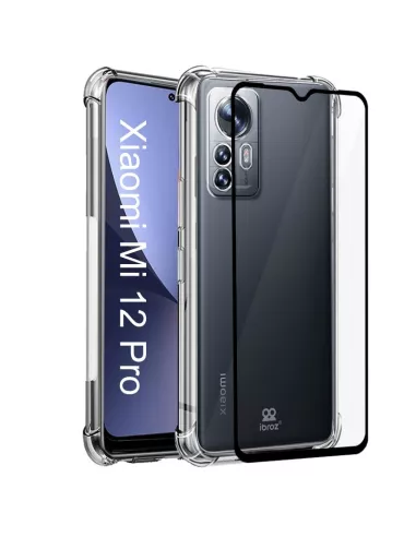 Xiaomi 12 Pro Pack Coque antichocs + Protection Ecran 9H - Transpar...