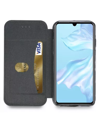 Huawei P30 Lite Etui folio cuir CLAM | Ibroz