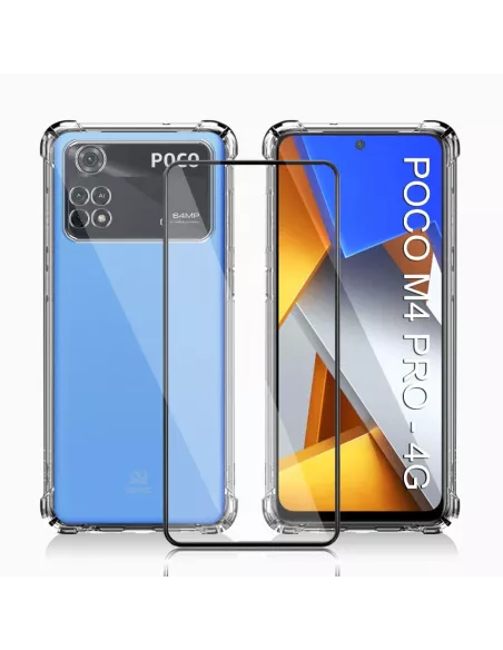 Xiaomi Poco M4 Pro (4G) Pack Coque antichocs + Protection Ecran 9H ...