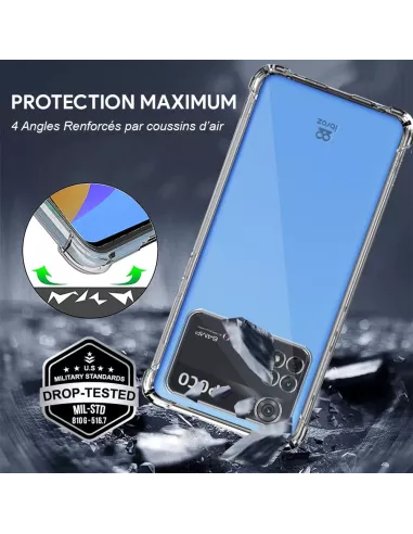 Xiaomi Poco M4 Pro (4G) Pack Shockproof Case + Screen Protector 9H ...