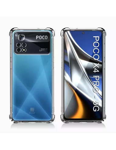 Xiaomi Poco X4 Pro (5G) Pack Shockproof Case + Screen Protector 9H ...