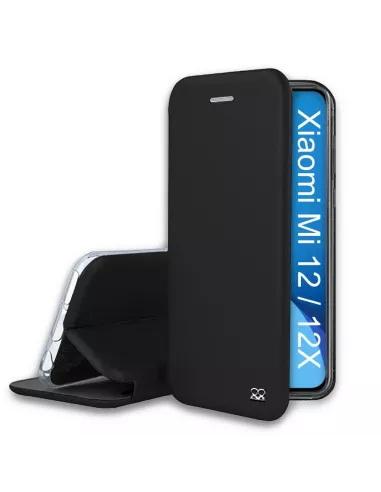 Xiaomi 12-12x Etui Cuir Folio Clam - Noir | Ibroz